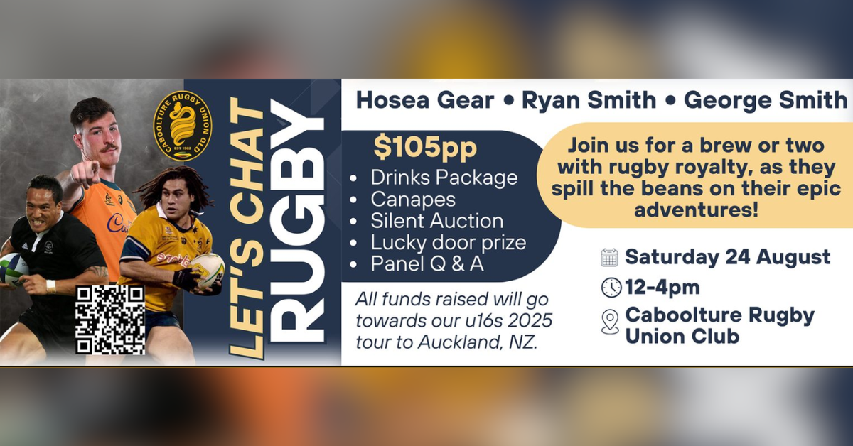 Dine with Rugby Royalty: Caboolture Rugby Union Launches Fundraiser for Youth Development