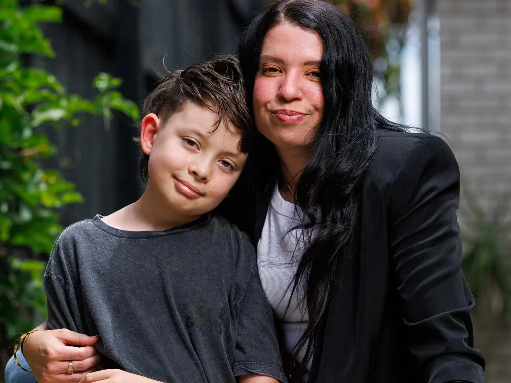 Arlo and his mum, Cleo