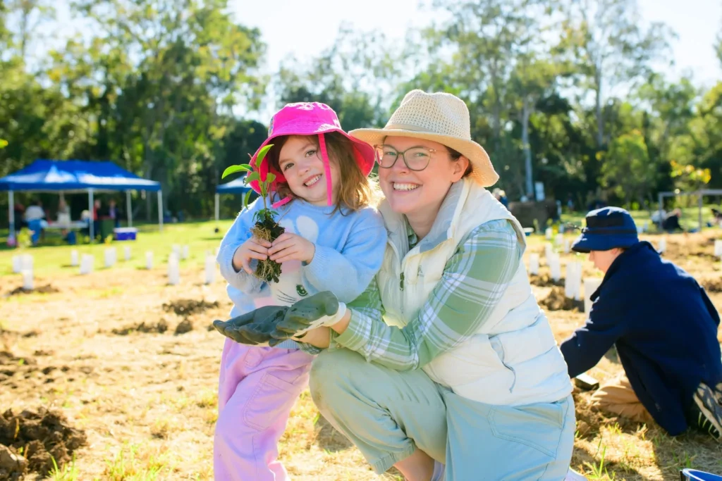 Community members gathered for North Harbour Tree Planting Day